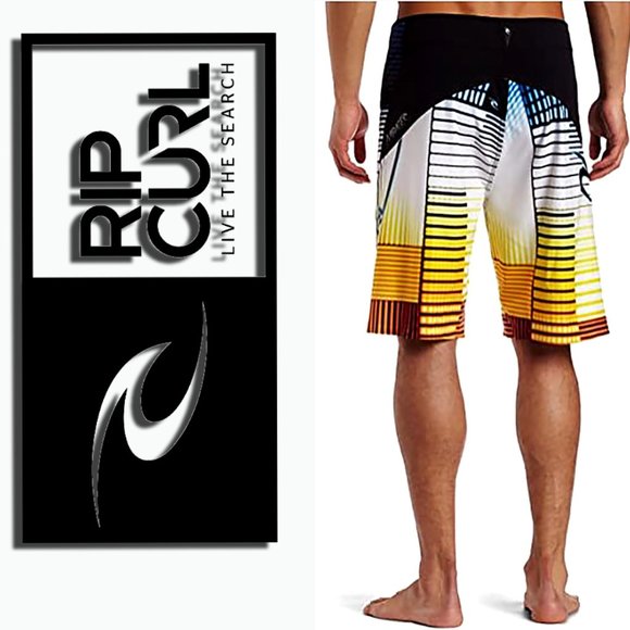 Check the video! Mick Fanning Rip Curl Mirage EC3 Boardshorts one pr sz34 sz30 - Picture 14 of 15